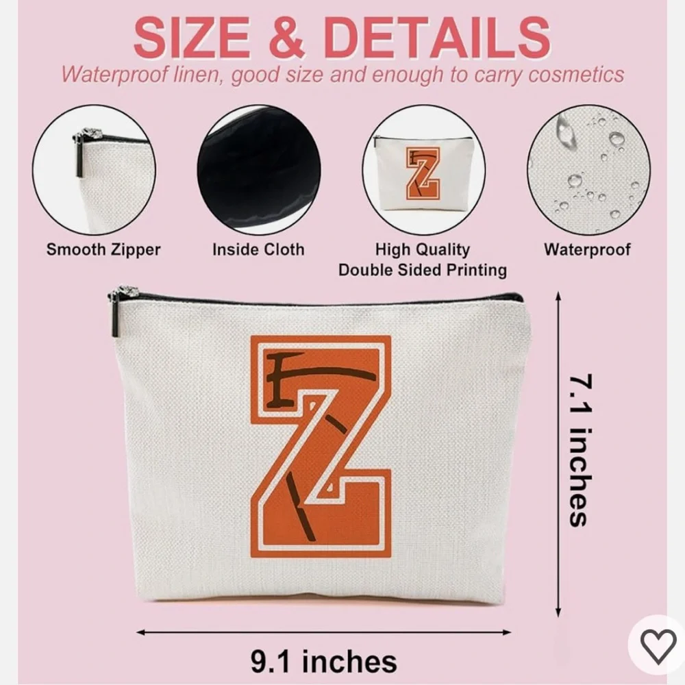 Stylish White and Orange Clutch